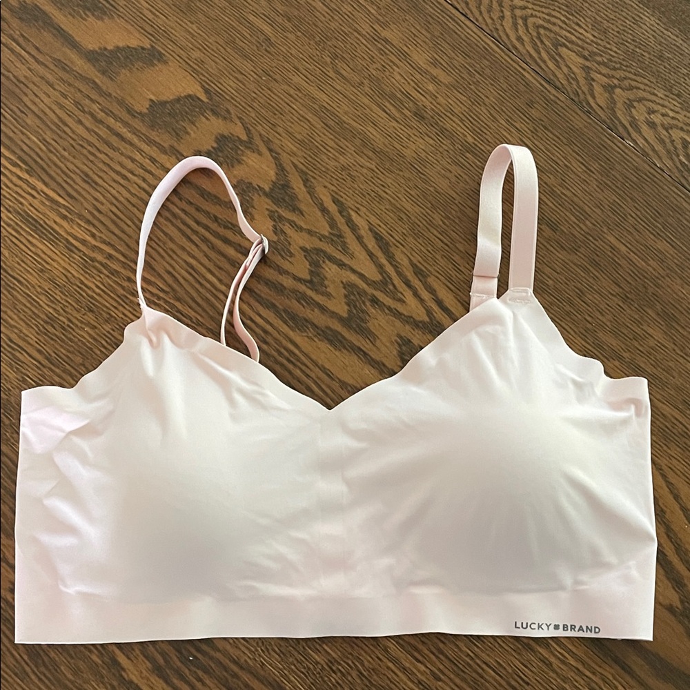 Lucky Brand Light Pink Seamless Bralette